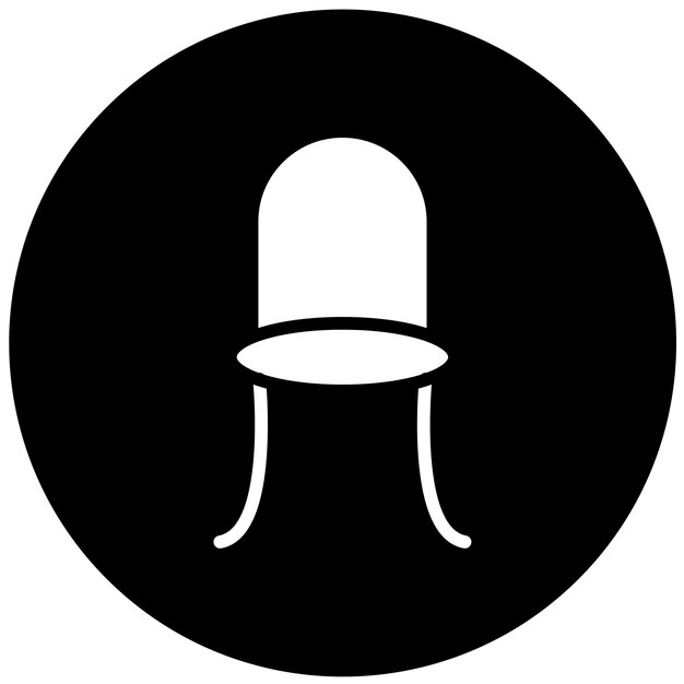 Diseño vectorial de la silla Bentwood Estilo de icono