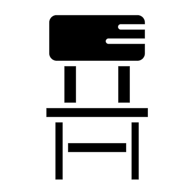 Diseño vectorial Silla del maestro Estilo del icono
