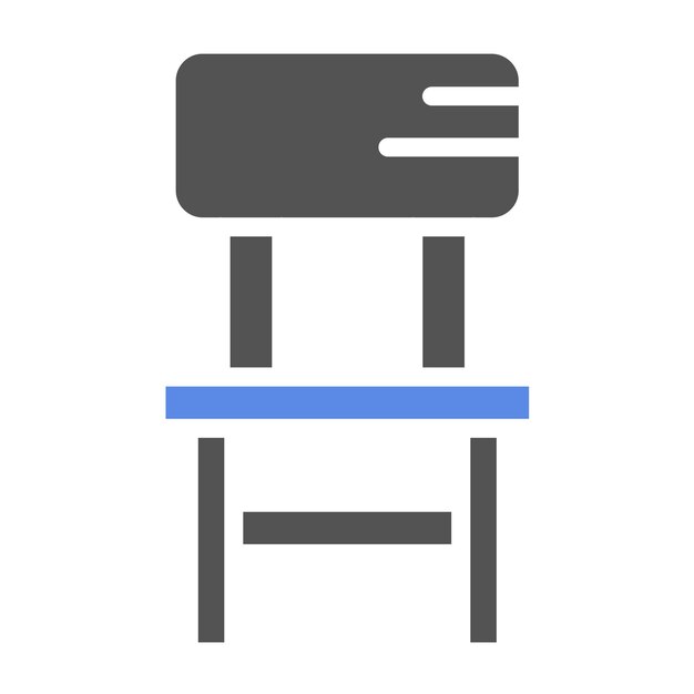 Diseño vectorial Silla del maestro Estilo del icono