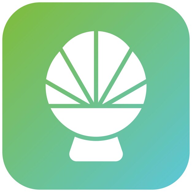 Diseño vectorial de la silla Papasan Estilo de icono