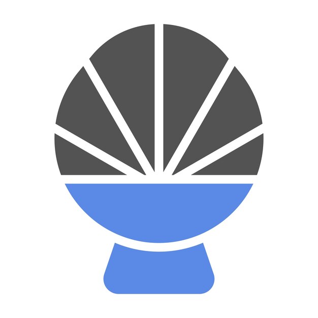Diseño vectorial de la silla Papasan Estilo de icono