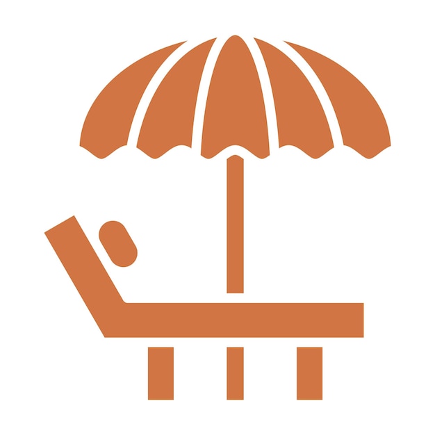 Diseño vectorial de la silla de salón Estilo de icono