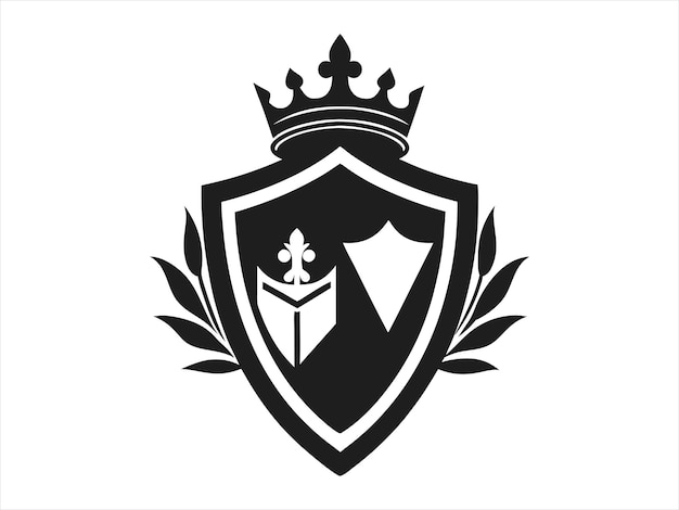 Diseño vectorial de la silueta del icono del logotipo del trofeo educativo