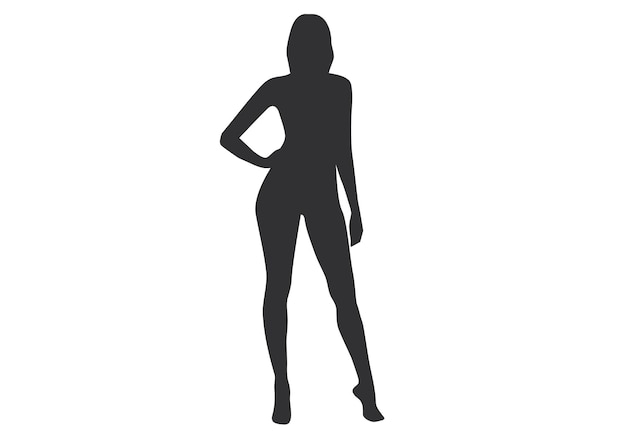 diseño vectorial de silueta de mujer negra
