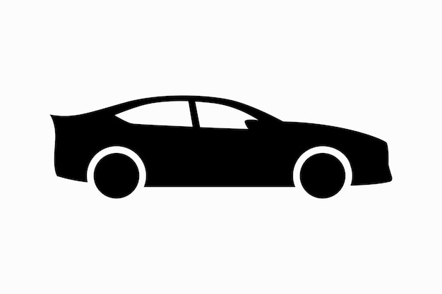 Vector diseño vectorial del símbolo del icono de la silueta del automóvil