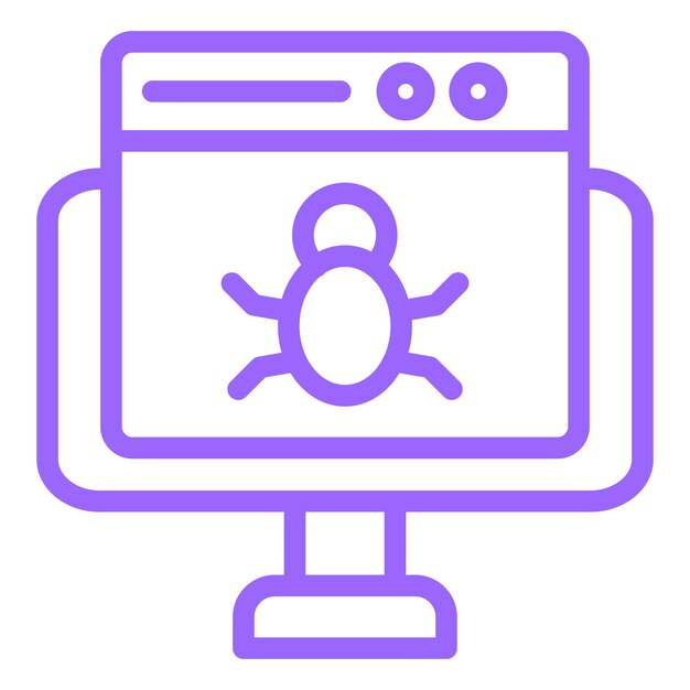 Diseño vectorial del sitio web Estilo del icono del error