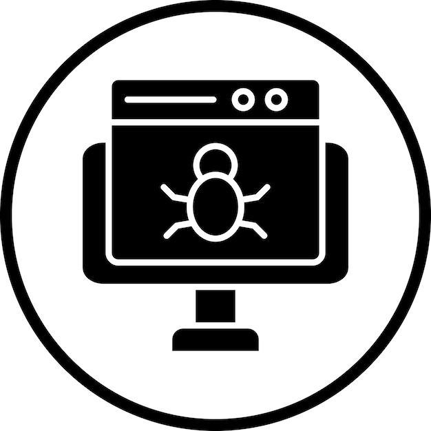 Diseño vectorial del sitio web Estilo del icono del error