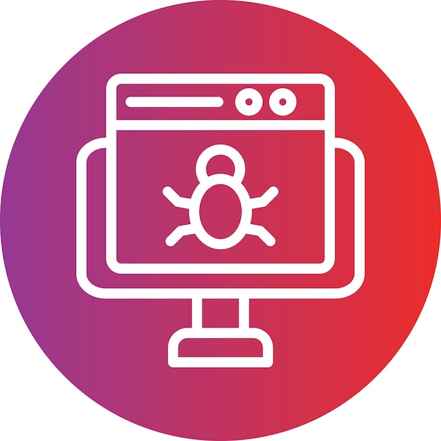 Diseño vectorial del sitio web Estilo del icono del error