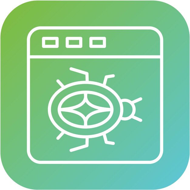 Diseño vectorial del sitio web Estilo del icono del error
