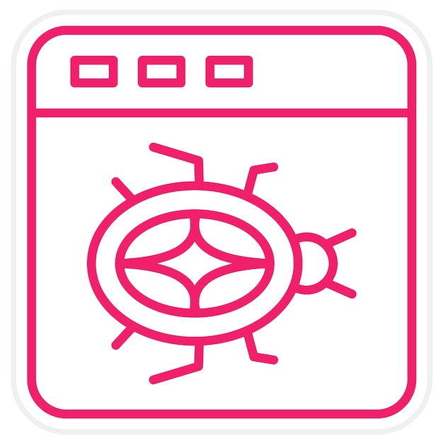 Diseño vectorial del sitio web Estilo del icono del error
