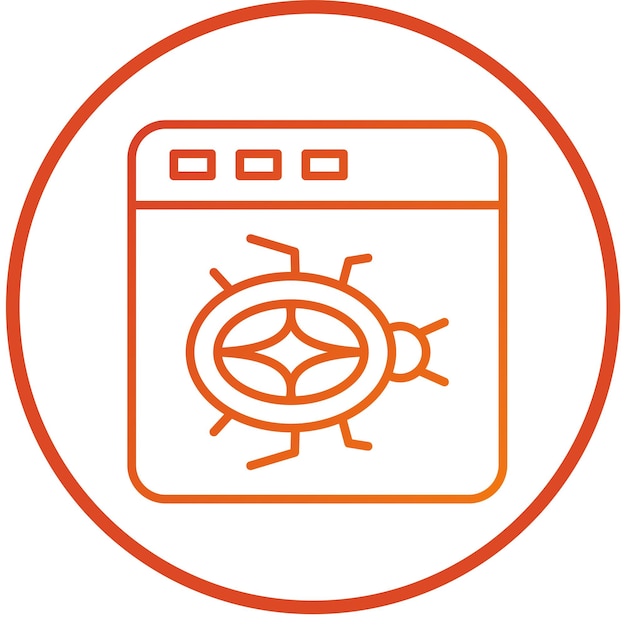 Diseño vectorial del sitio web Estilo del icono del error