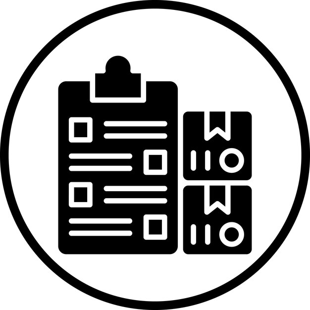 Diseño vectorial Sku Descripción Estilo del icono