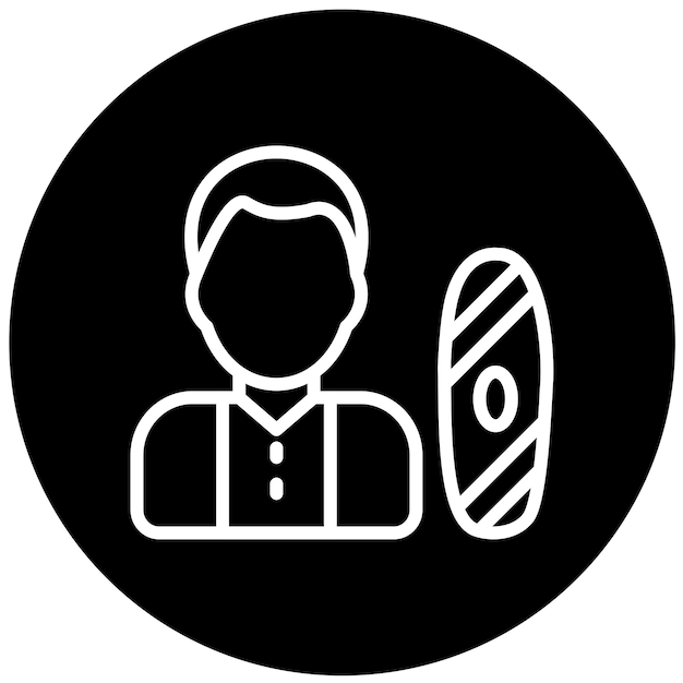 Diseño vectorial snowboarder estilo de icono masculino