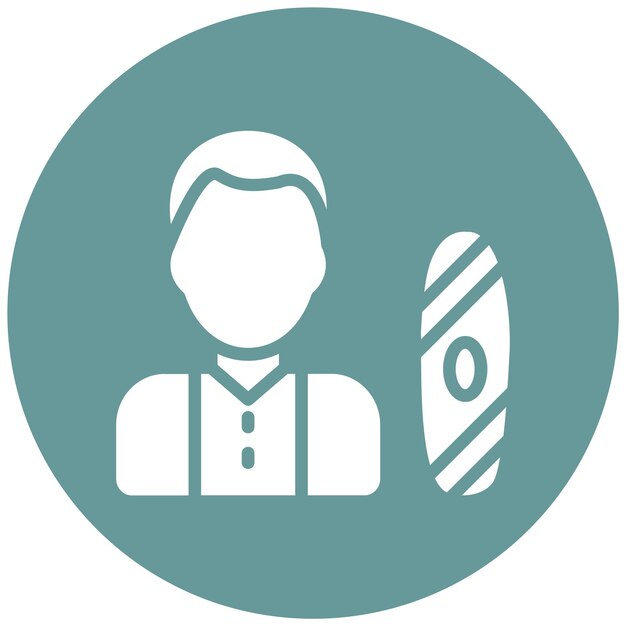 Diseño vectorial snowboarder estilo de icono masculino