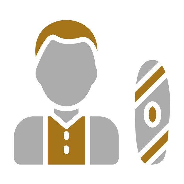 Diseño vectorial snowboarder estilo de icono masculino