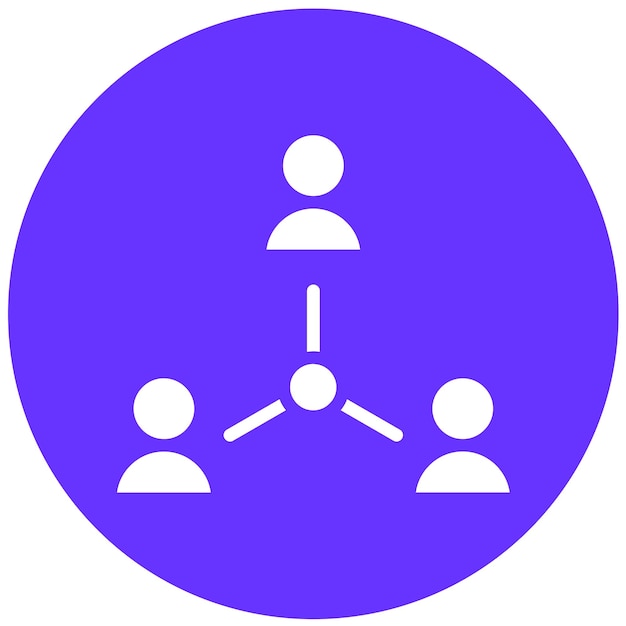 Diseño vectorial Sociología Red Estilo de icono