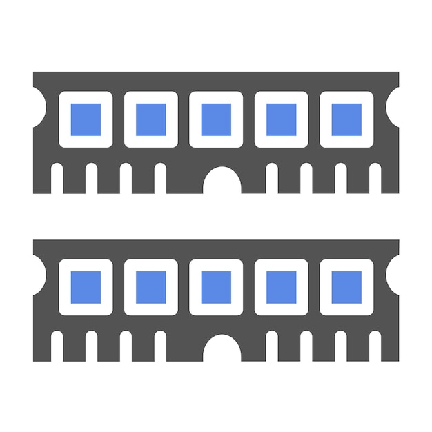 Diseño vectorial SODIMM Estilo del icono de la ranura
