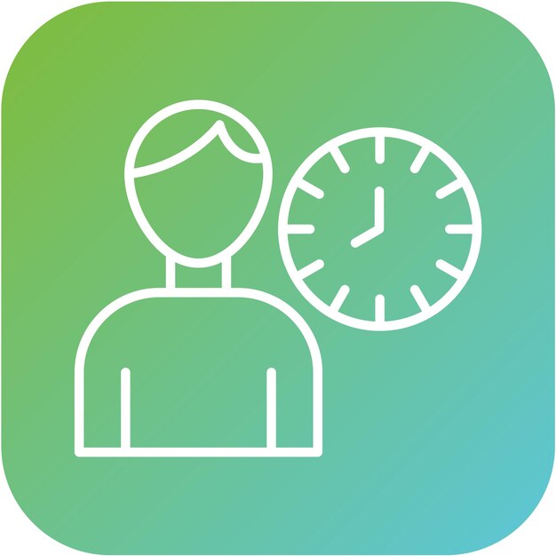 Diseño vectorial solo Tiempo Estilo del icono