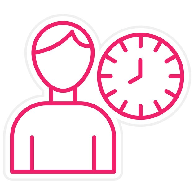 Diseño vectorial solo Tiempo Estilo del icono