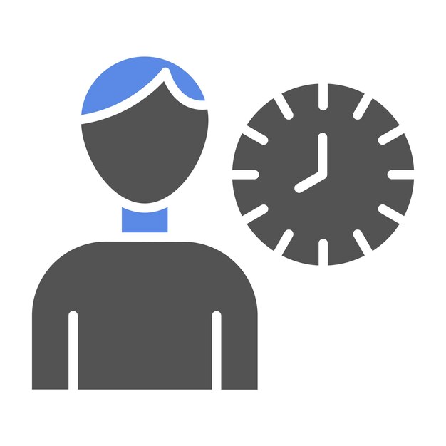 Diseño vectorial solo Tiempo Estilo del icono