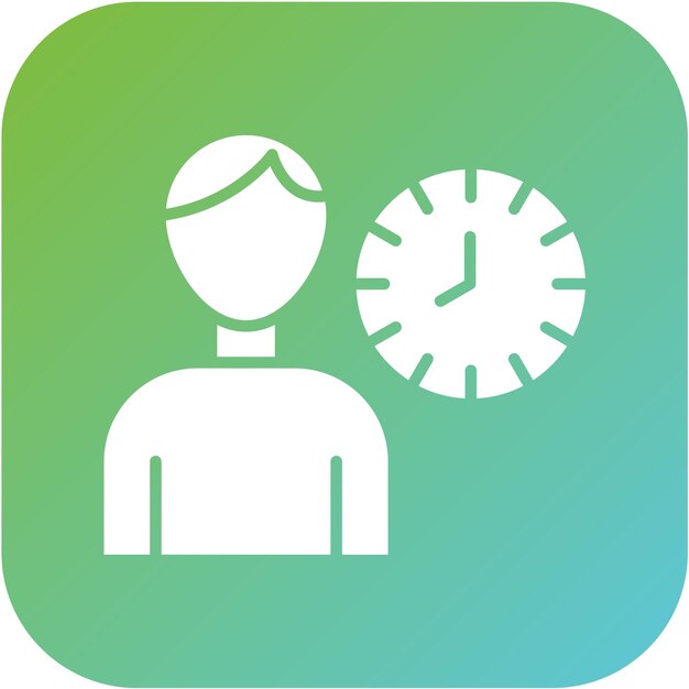 Diseño vectorial solo Tiempo Estilo del icono