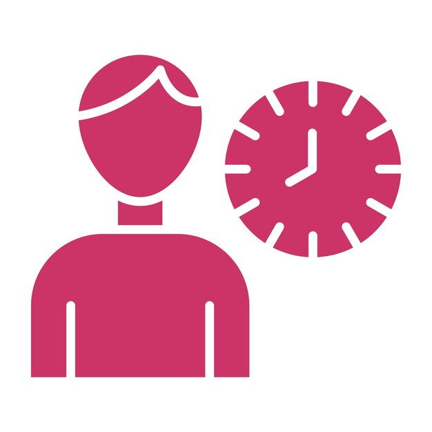 Diseño vectorial solo Tiempo Estilo del icono