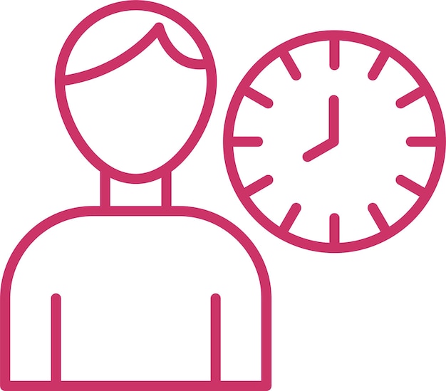 Diseño vectorial solo Tiempo Estilo del icono