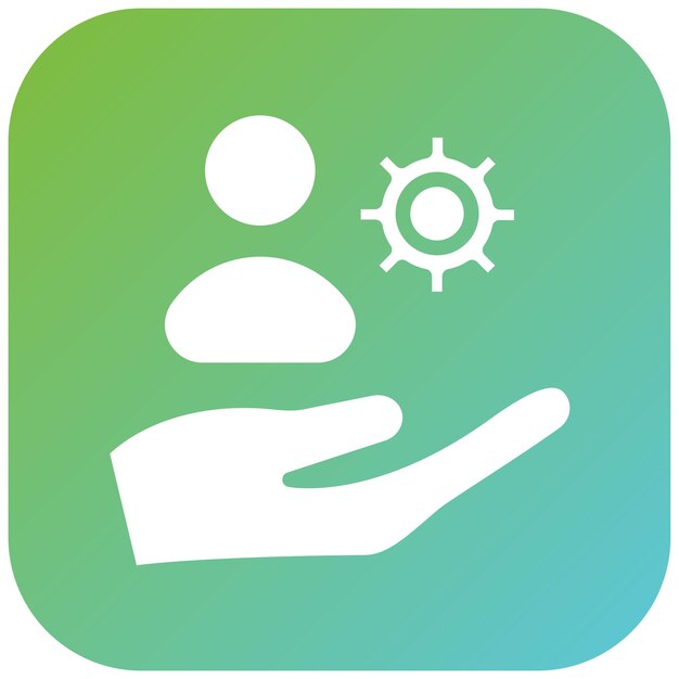 Diseño vectorial Soluciones de autoservicio Estilo de icono