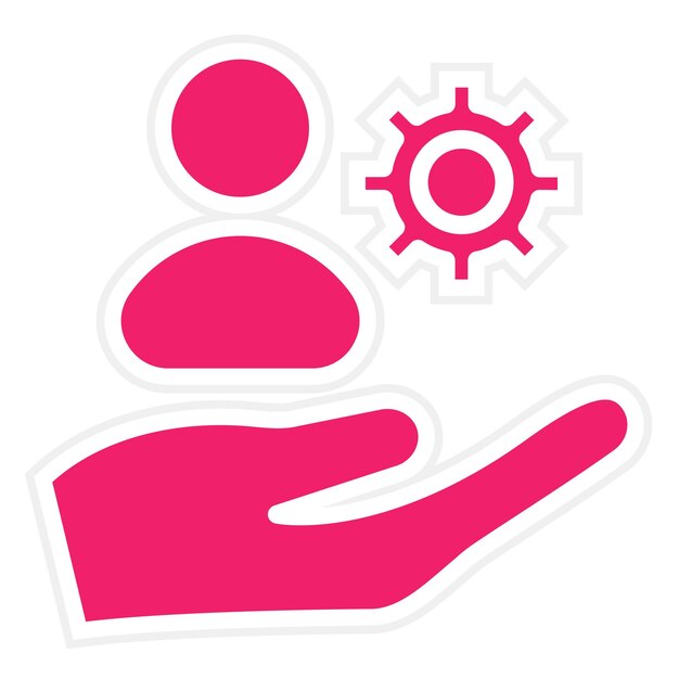 Diseño vectorial Soluciones de autoservicio Estilo de icono