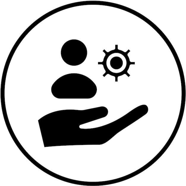 Diseño vectorial Soluciones de autoservicio Estilo de icono