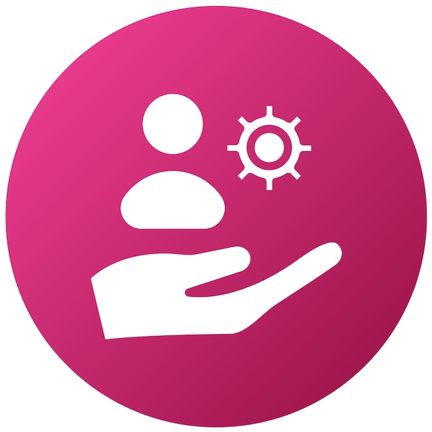 Diseño vectorial Soluciones de autoservicio Estilo de icono