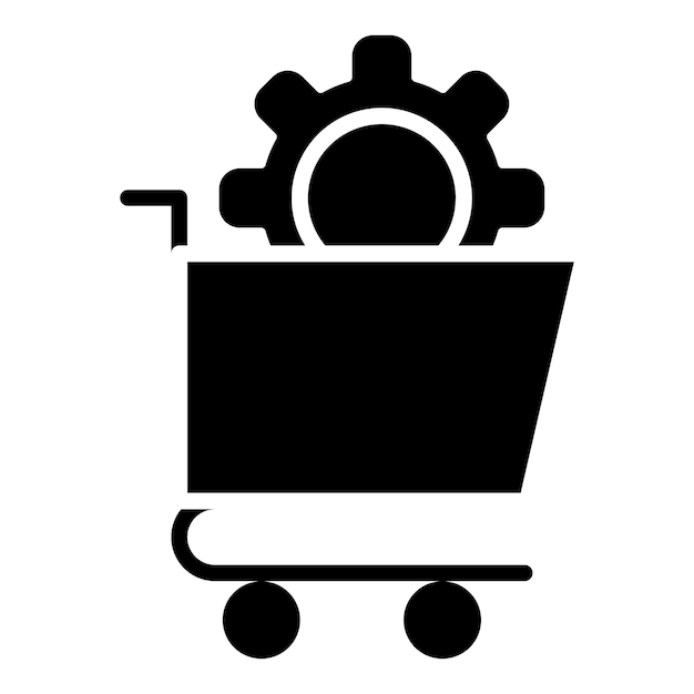 Diseño vectorial Soluciones de comercio electrónico Estilo de icono