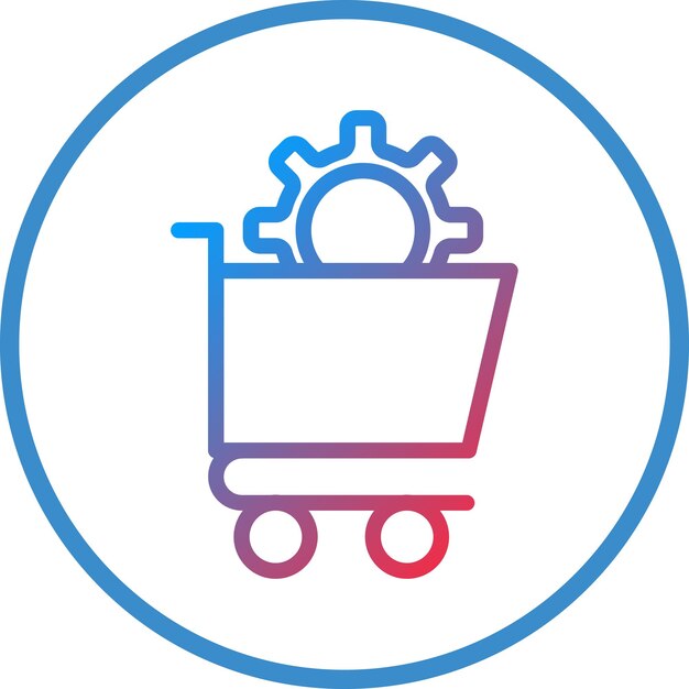 Diseño vectorial Soluciones de comercio electrónico Estilo de icono