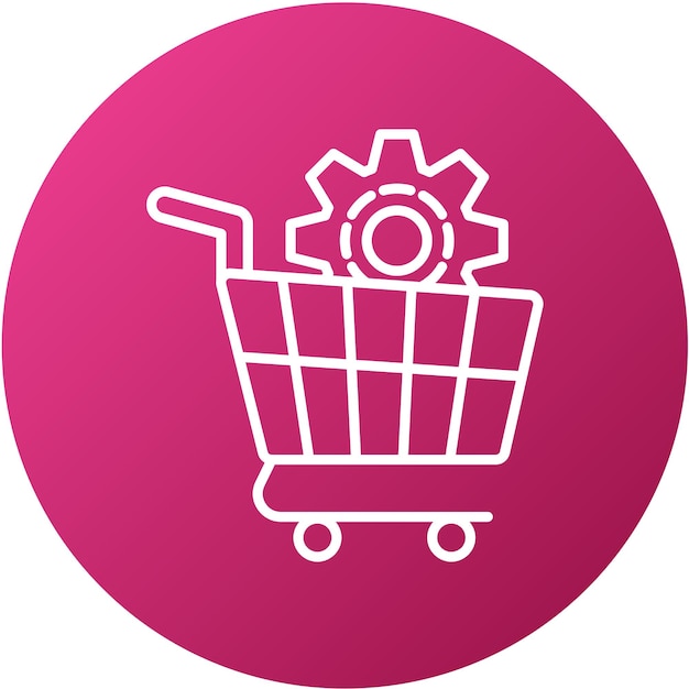 Diseño vectorial Soluciones de comercio electrónico Estilo de icono