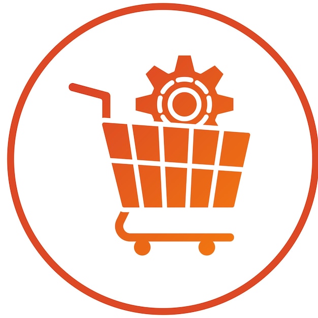 Diseño vectorial Soluciones de comercio electrónico Estilo de icono