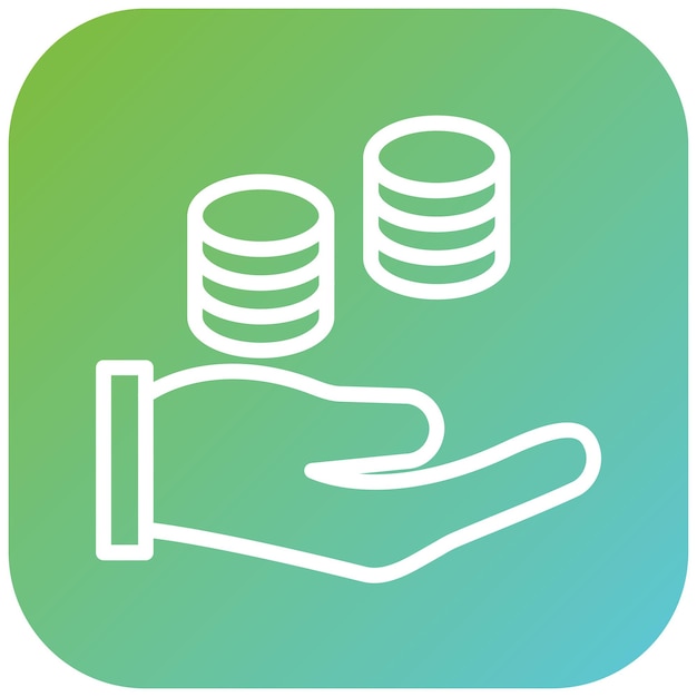 Diseño vectorial de soluciones fiscales Estilo de icono
