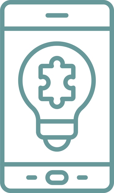 Diseño vectorial Soluciones móviles Estilo de icono