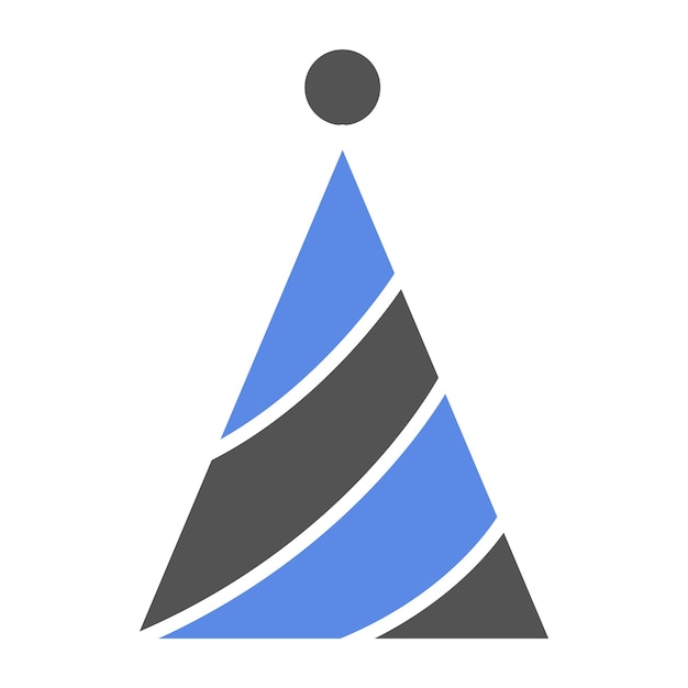 Diseño vectorial de sombreros de fiesta Estilo de icono