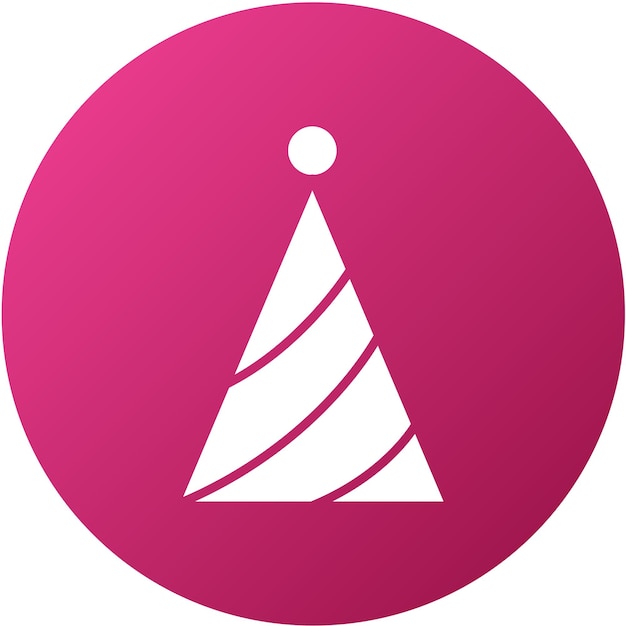 Diseño vectorial de sombreros de fiesta Estilo de icono