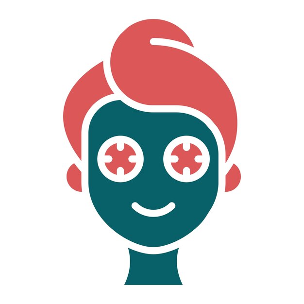 Diseño vectorial Spa Tratamiento ocular Estilo de icono