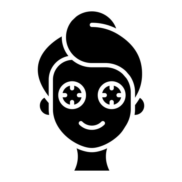 Diseño vectorial Spa Tratamiento ocular Estilo de icono