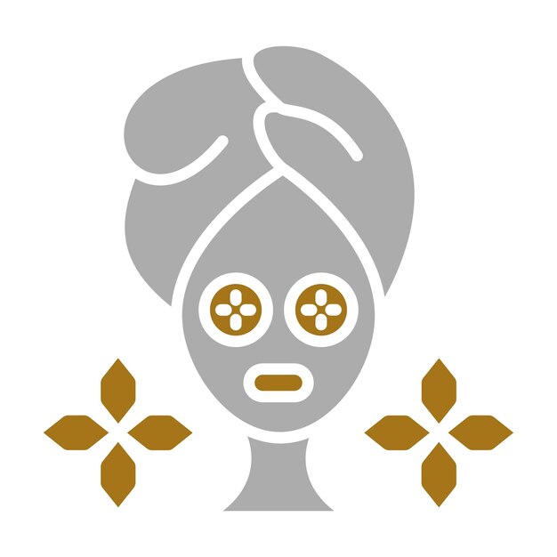 Diseño vectorial Spa Tratamiento ocular Estilo de icono