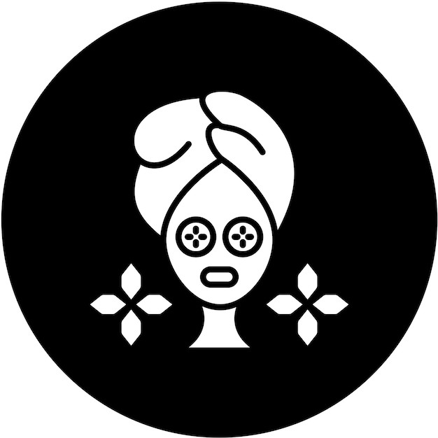 Diseño vectorial Spa Tratamiento ocular Estilo de icono