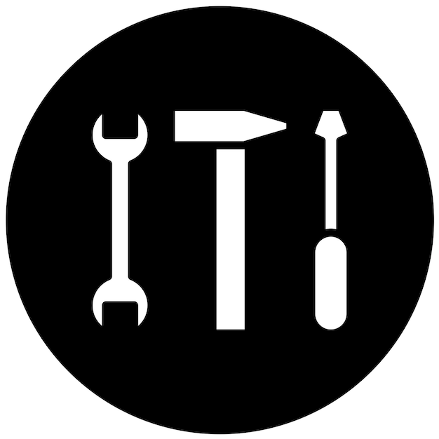 Diseño vectorial de suministros de bricolaje Estilo de icono