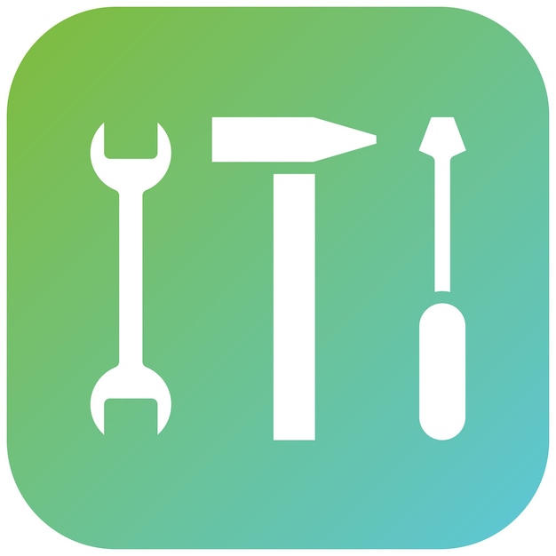 Diseño vectorial de suministros de bricolaje Estilo de icono
