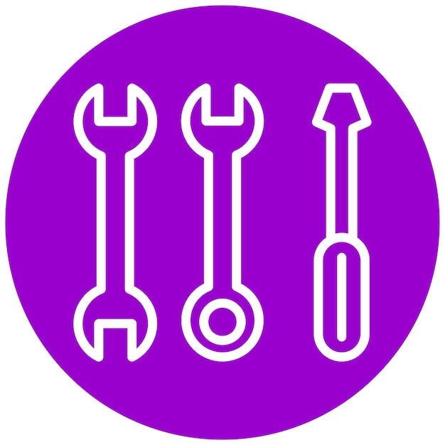 Diseño vectorial de suministros de bricolaje Estilo de icono