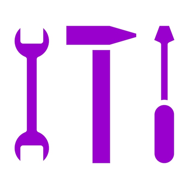 Diseño vectorial de suministros de bricolaje Estilo de icono