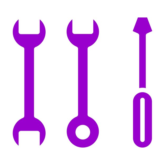 Diseño vectorial de suministros de bricolaje Estilo de icono