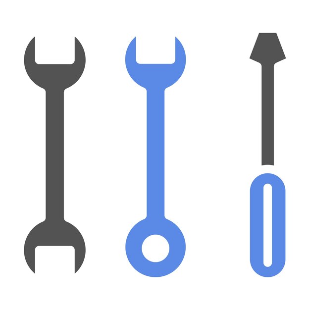 Diseño vectorial de suministros de bricolaje Estilo de icono