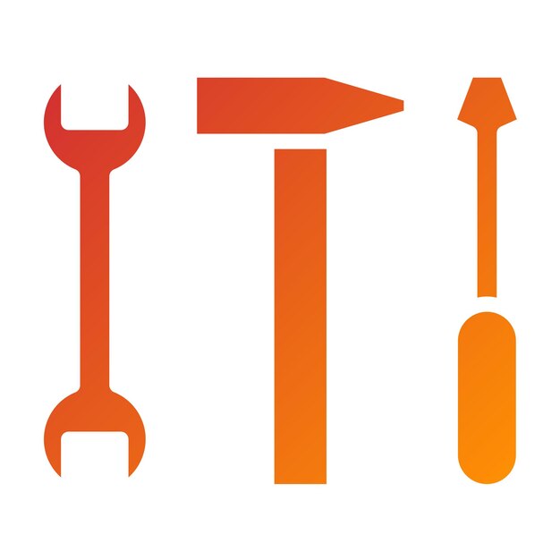Diseño vectorial de suministros de bricolaje Estilo de icono